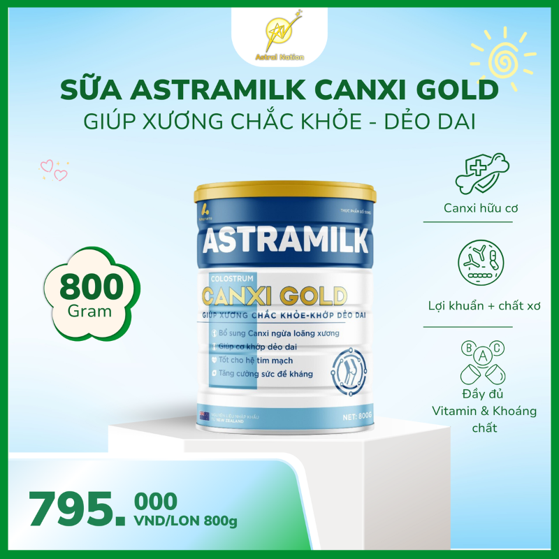 Astramilk Canxi Gold/ 800gr