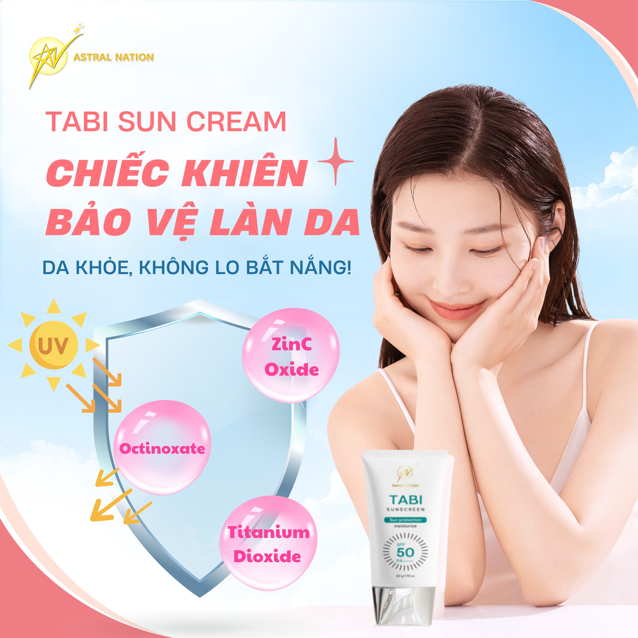 Tabi Sunscream- kem chống nắng vật lý