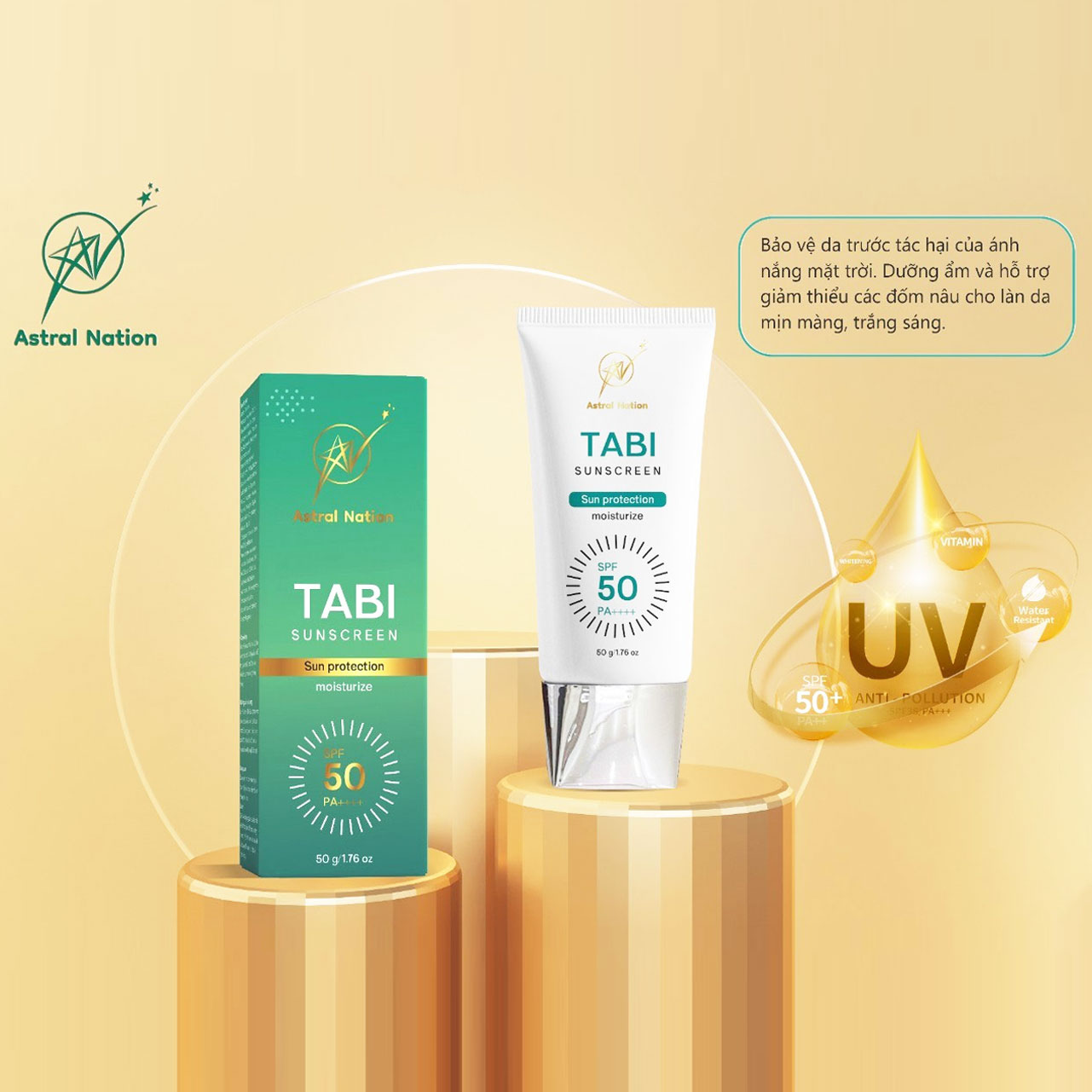 Tabi Sunscream- kem chống nắng vật lý