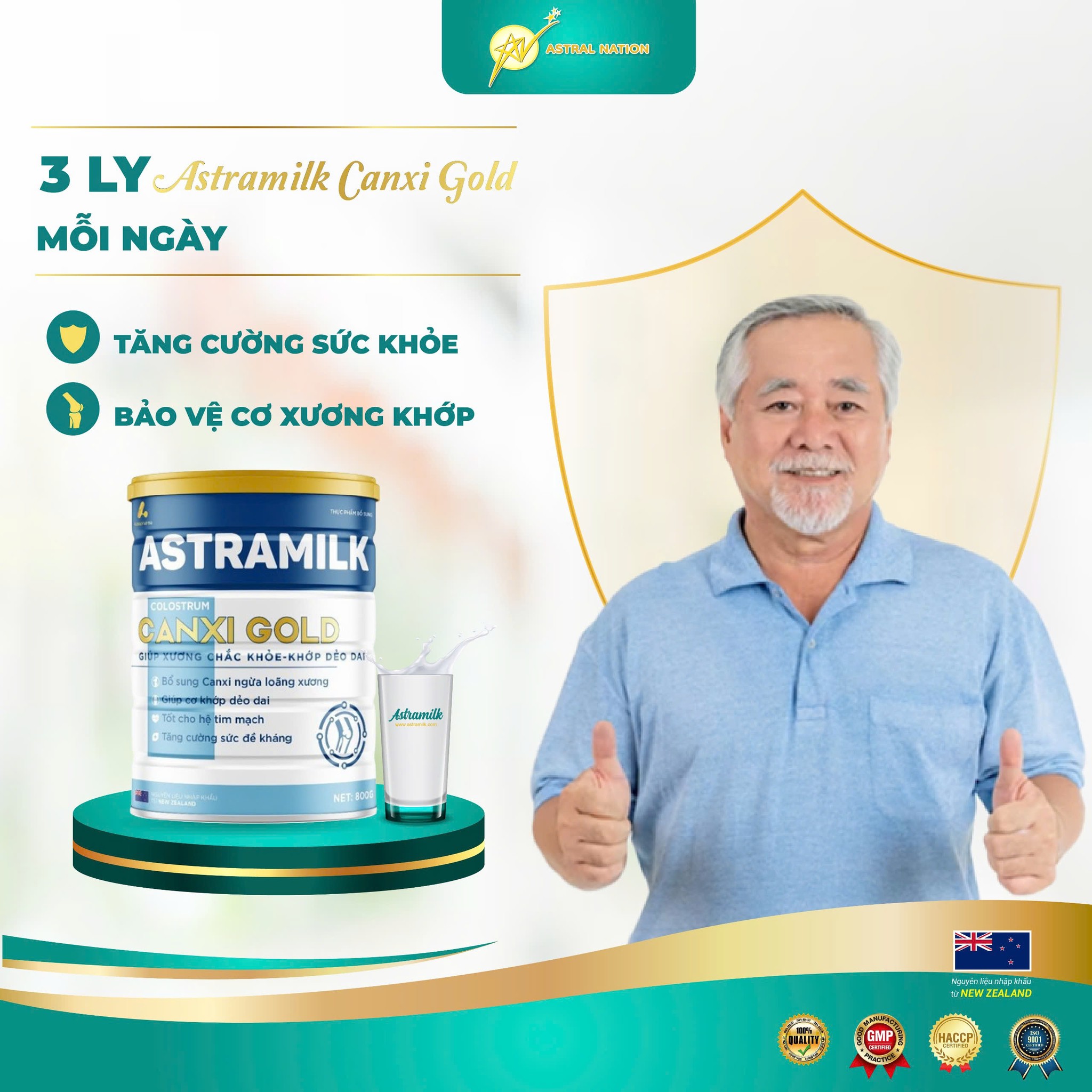 Astramilk Canxi Gold/ 800gr